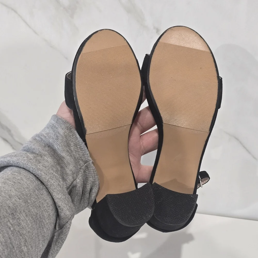 Steve Madden | Joarrson Black Girl's open toe Heels Size 1
